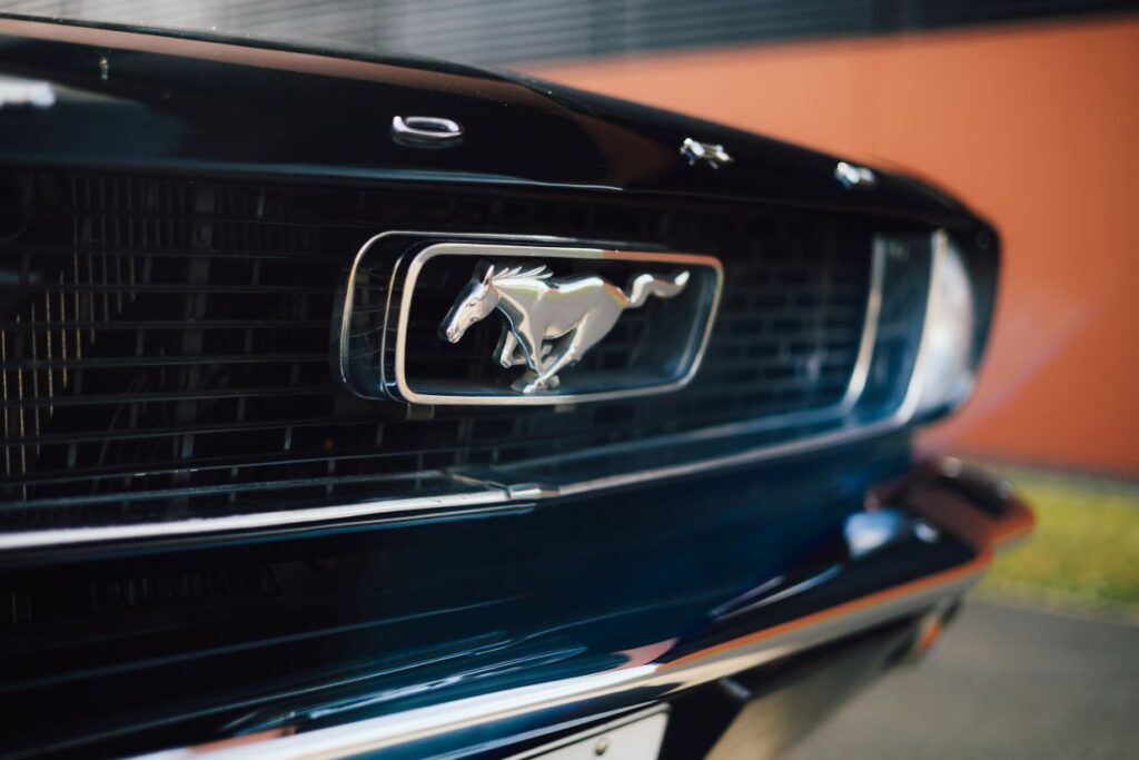 Ford Mustang 1966 Schwarz - Scheinwerfer